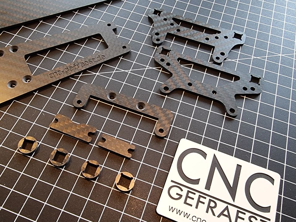 Upgrade Kit aus Carbon für Tamiya RSR 934 Turbo TA02-SW Chassis in Krefeld