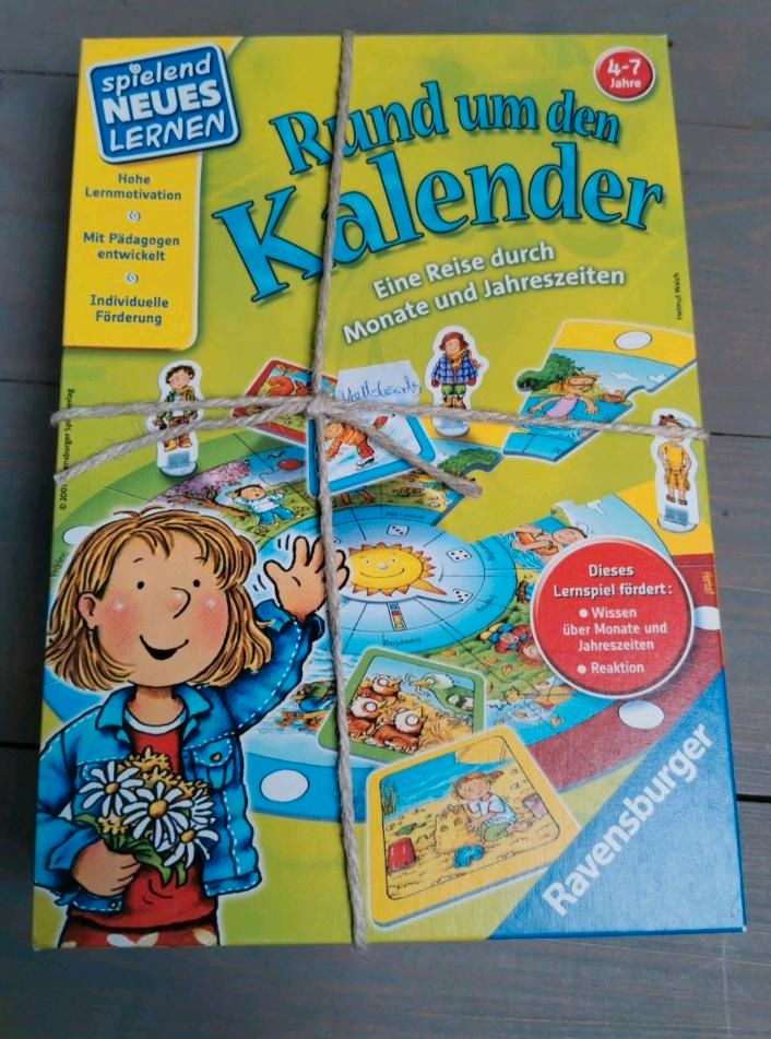 Ravensburger Spiel Rund um den Kalender. Lernspiel 4-7Jahre in Mücke