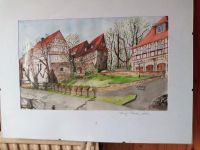 Aquarell Burg Bodenstein Niedersachsen - Herzberg am Harz Vorschau