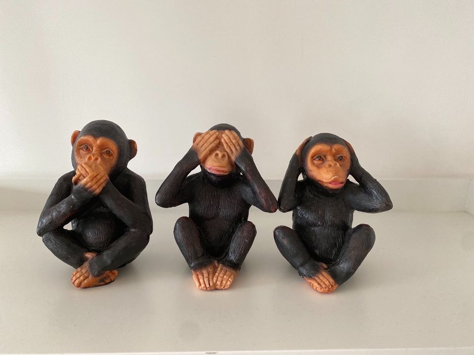 Die drei Affen Skulpturen Deko in Koblenz