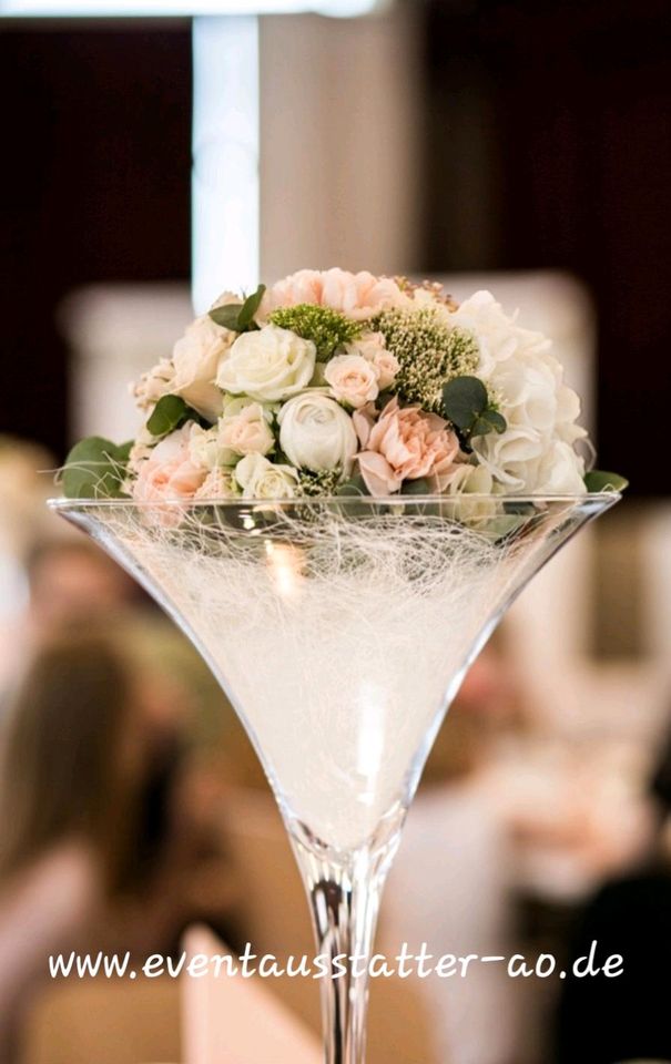 Verleih von Vase Martini für Hochzeit und Events in Andernach