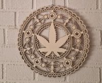 Mandala Hanfblatt Cannabis Deko Schleswig-Holstein - Enge-Sande Vorschau