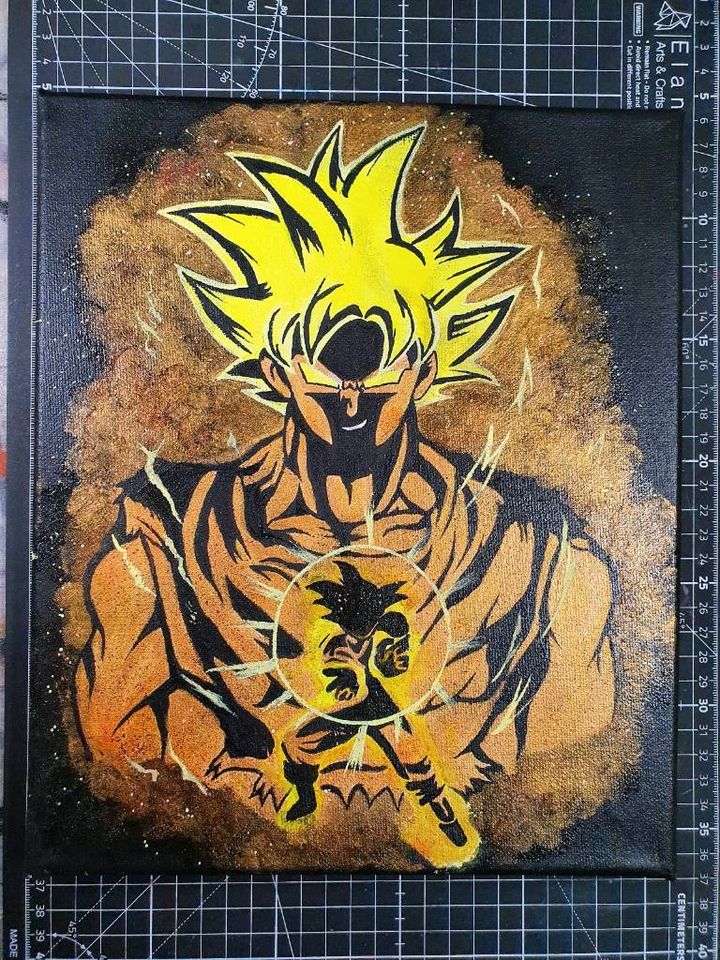 Son Goku Acryl Bild auf Leinwand Dragon Ball Z in Berlin