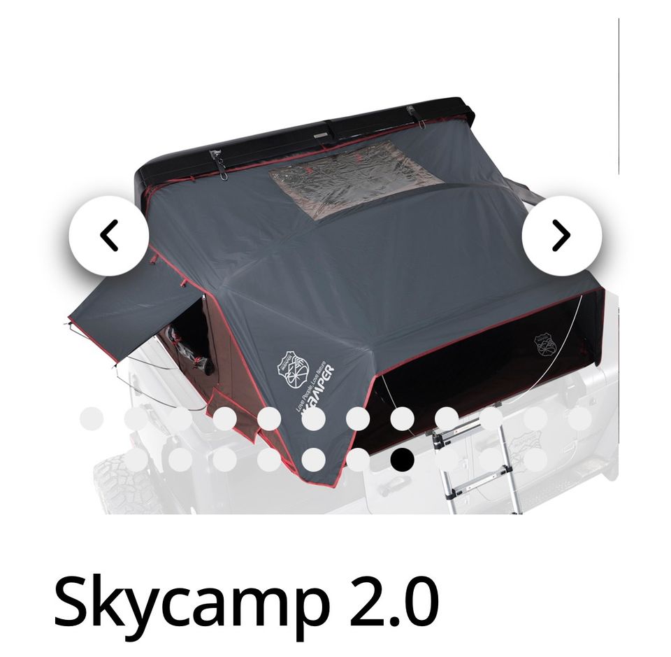 Skycamp 2.0, Rocky Black +Zub. einmal benutzt in Münster-Hafen