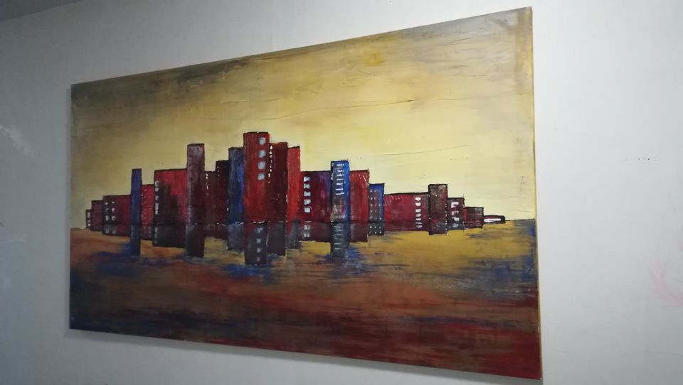 Ölgemälde, "Fata Morgana",Original,Signiert,180x100cm,Unikat,Bild in Schweigen-Rechtenbach