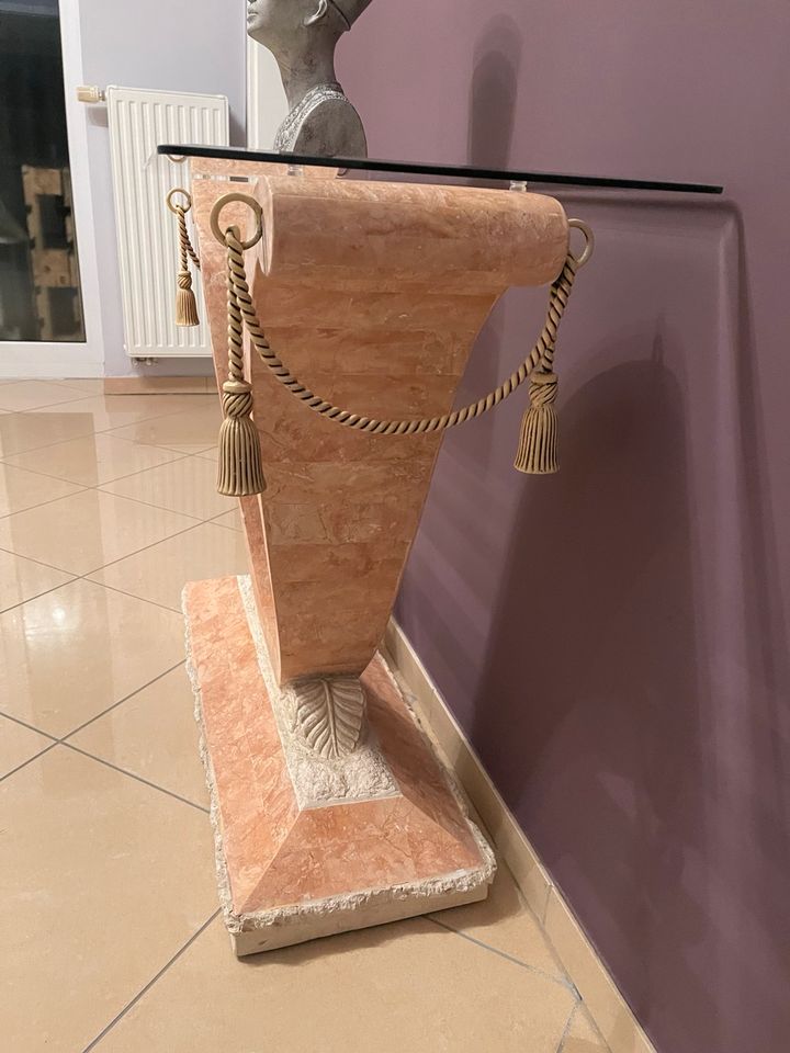 Konsolentisch aus Kunststein mit Glasplatte‼️ in Schneverdingen