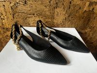 ASOS DESIGN Ballerinas spitz in schwarzer Eidechse, 39 / 6 Bayern - Mönchberg Vorschau