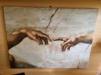 Keilrahmen Druck die Hände Wandbild Michelangelo Sachsen - Mülsen Vorschau