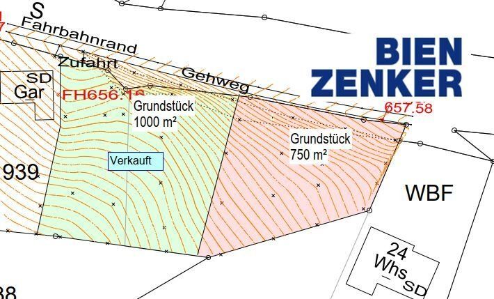 Bestpreisgarantie bei Bien-Zenker - Baugrundstück in Oberalpfen zu verkaufen in Waldshut-Tiengen