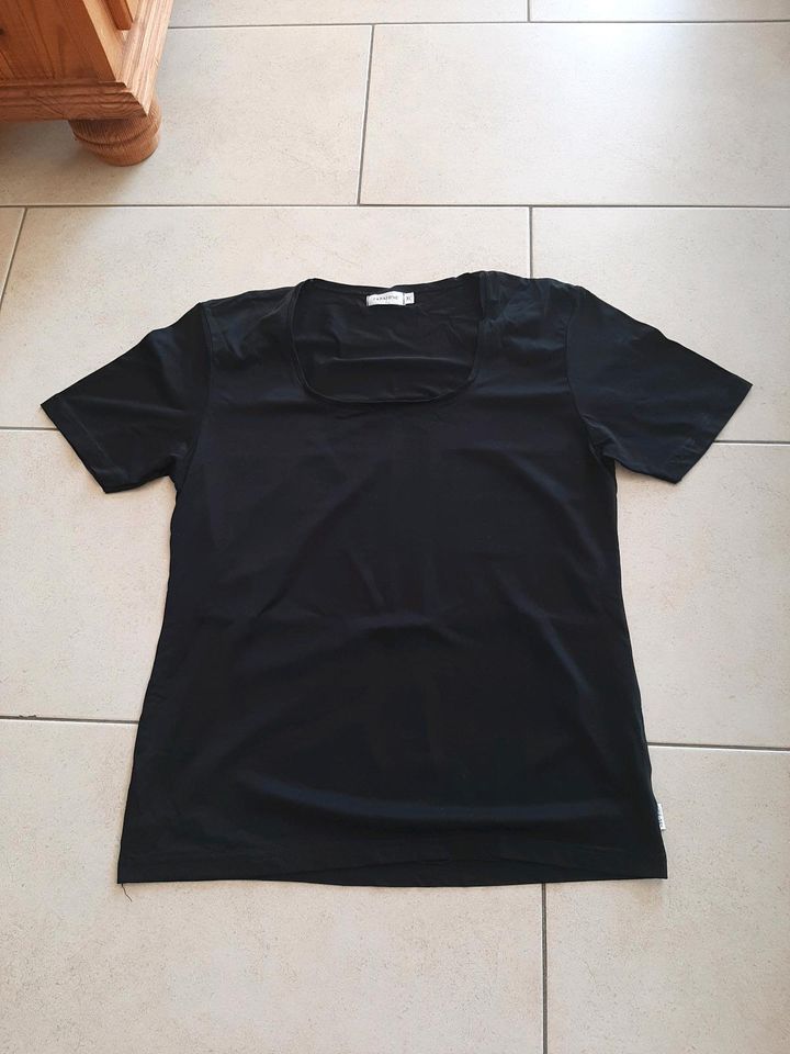 T-shirt Zabaione XL schwarz uni Meryl wie neu in Triftern
