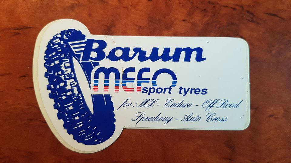 Barum Mefo Sticker sport tyres classic MX Enduro in Ehrenfriedersdorf