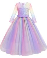 Kostüm Kleid Prinzessin Regenbogen bunt 160 girl Fasching Nordrhein-Westfalen - Schwalmtal Vorschau