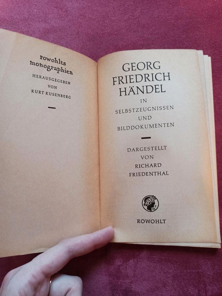 GEORG FRIEDRICH HÄNDEL in Selbstzeugnissen und Bilddokumenten R.F in Leverkusen