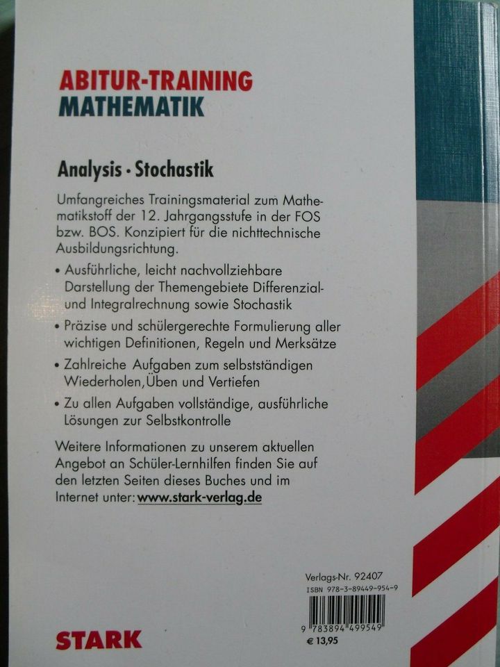 Abitur-Training Mathematik - Analysis, Stochastik - FOS/BOS in Oberndorf am Lech