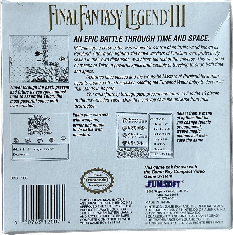 Final Fantasy Legend III 3 für Game Boy in Geislingen an der Steige