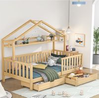 Kinderbett 90x200 Neu Jugendbett Bettgestell Holzbett Hausbett Hamburg - Harburg Vorschau