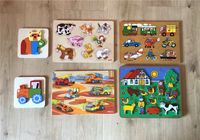 6 verschieden große Puzzles aus Holz (Goki, Eichhorn usw.) TOP! Niedersachsen - Denkte Vorschau