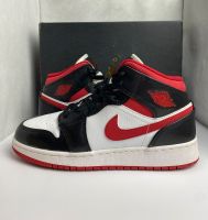 ✅Nike Jordan 1 Mid GS Gym Red Black White Rot/Weiß/Schwarz 38 5,5 Sachsen - Treuen Vorschau