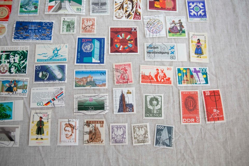 Briefmarken Sammlung klein DDR Polska gestempelt Konvolut Europar in Potsdam