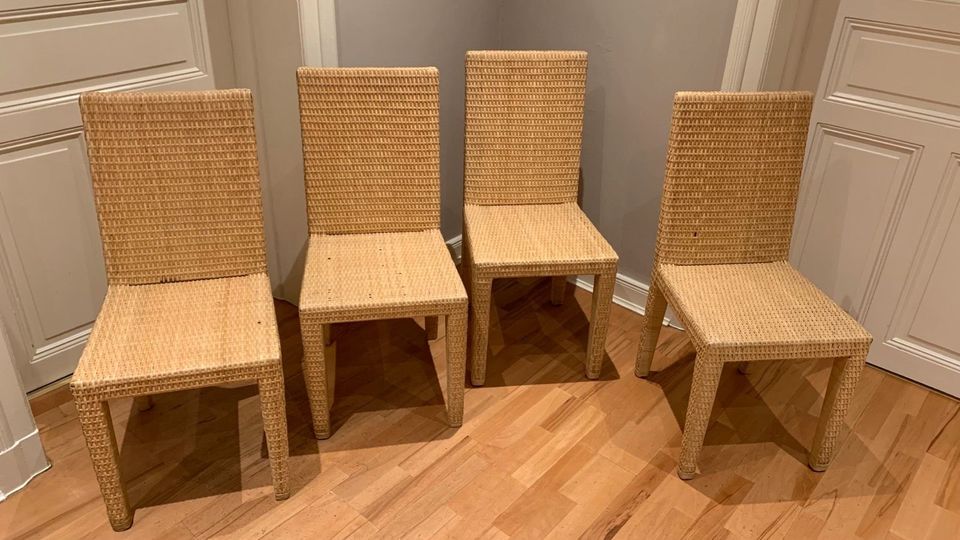 4x Rattanstühle für Küche und Esszimmer Stühle Rattan in Hamburg