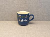 Tasse Katrin Namenstasse Rheinsberg Keramik blau Brandenburg - Wustermark Vorschau