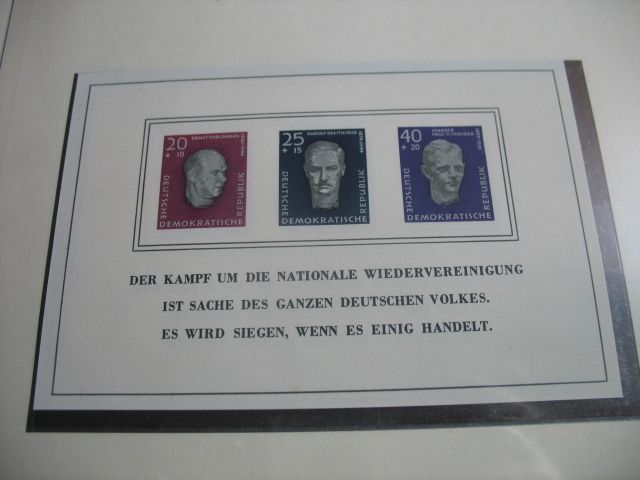 Briefmarkensammlung DDR 1956-1959 gestempelt und */** in Konstanz