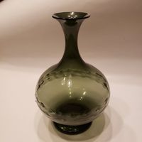 Vase grün Lauschaer Glas ca 18cm hoch Zierglas Deko Sachsen - Niederwürschnitz Vorschau