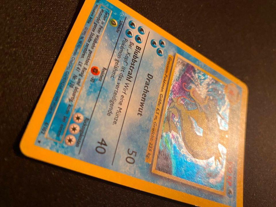 Garados Pokemon Sammelkarte holo 6/102 Original von 1999 in Hamburg