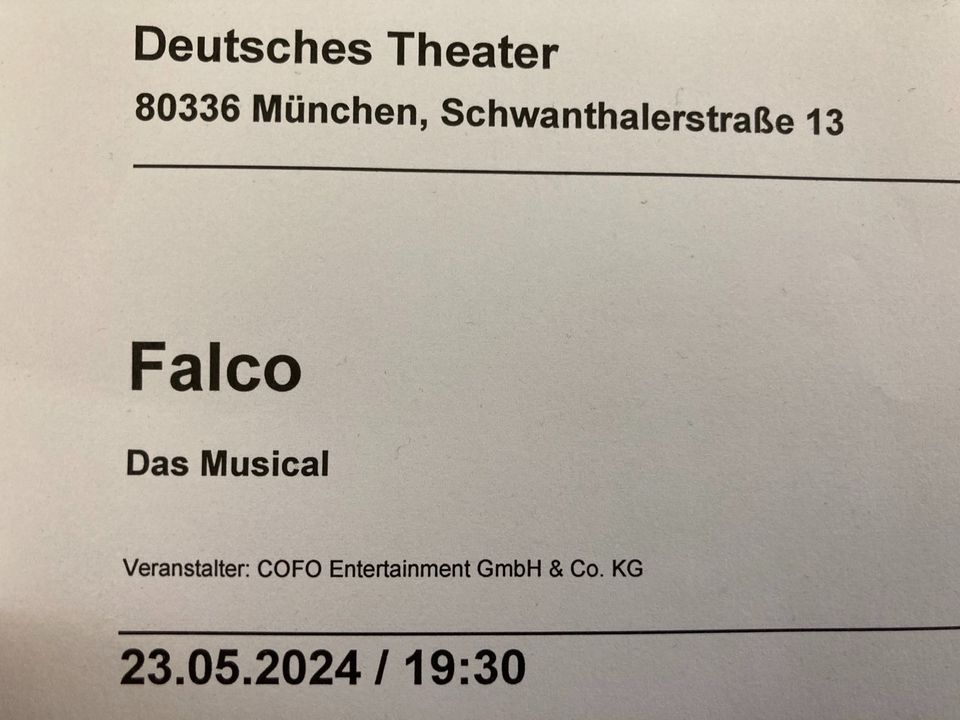 Falco, das Musical, München, 23. Mai 19:30 Uhr in Freising