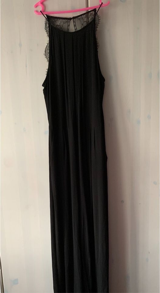 Hallhuber 42 Jumpsuit schwarz Spitze Neckholter elegant Festlich in Essen