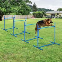 Agility Hürdenset Slalom Stangen Hunde Training Set 4 x Hessen - Kassel Vorschau