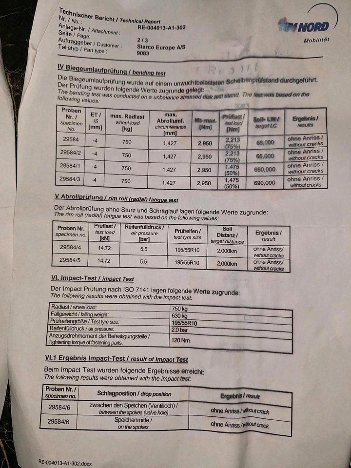 Alu Kompletträder Anhänger Martz,Unsinn,Eduard u.a. 195/55R10 Neu in Gladbeck