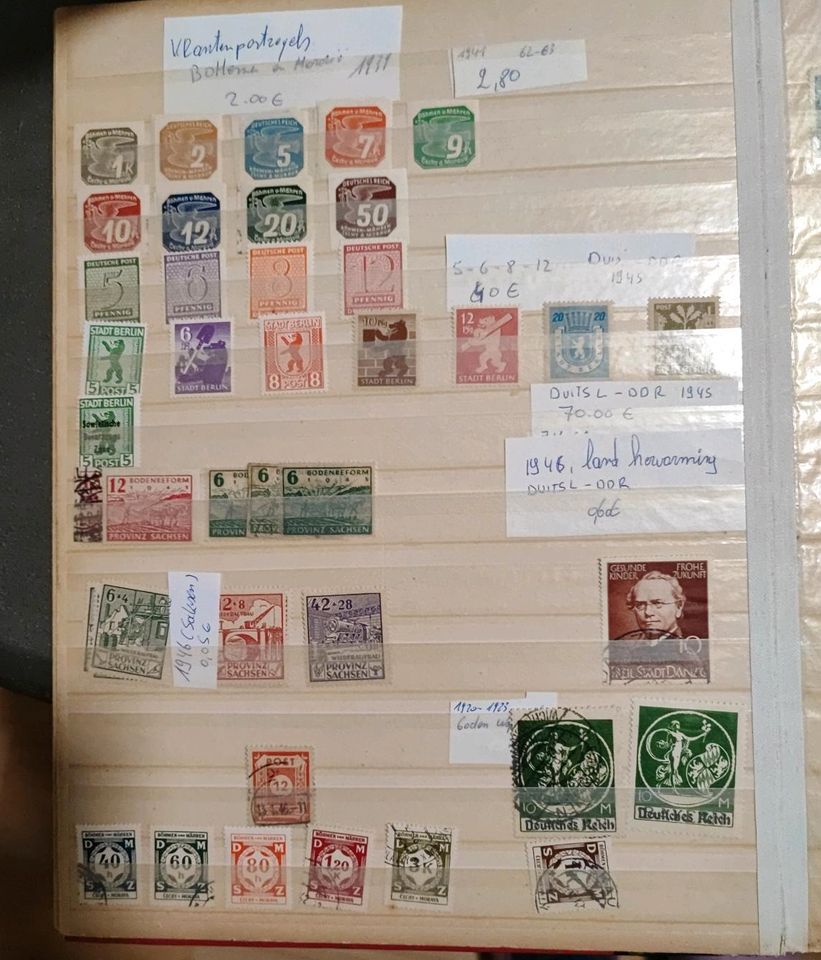 Briefmarken alt deutsch -gestempelt und ungestempelt- in Maulburg