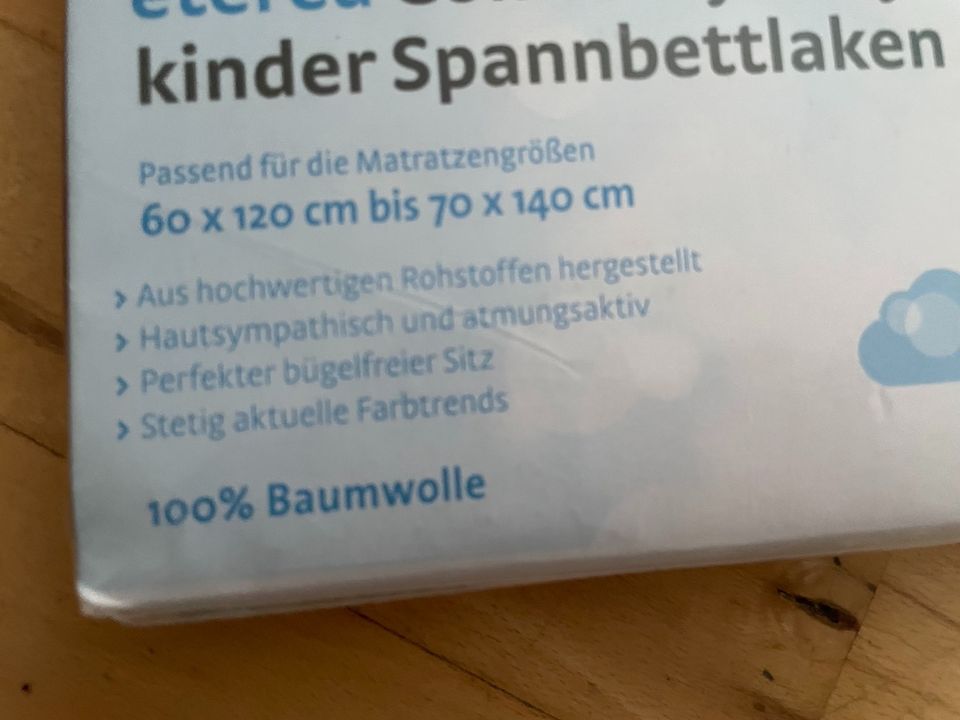 Neu eterea Kinder Spannbettlaken Jersey bordeauxrot in Düsseldorf