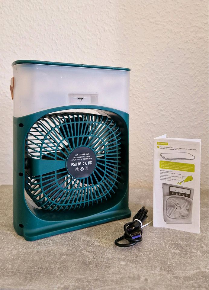 USB Tragbarer Ventilator Luftkühler Wasser Sprüh Neu Klimaanlage in Dresden