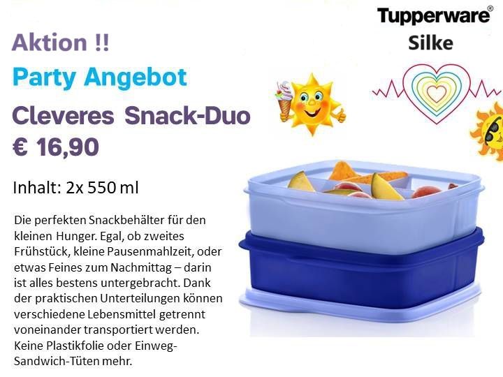 Tupperware Pausen Box Snack-Duo (2-tlg.) - Aktion in Höchstädt a.d. Donau