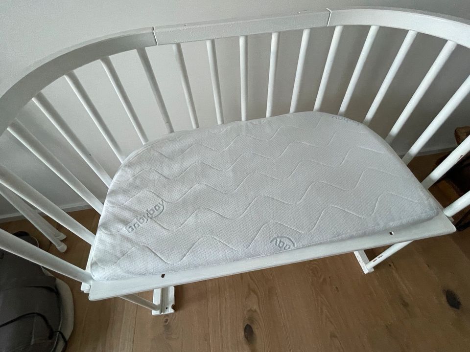 Babybay Beistellbett für Bastler mit Matrzate und 2 Laken in Wachenroth