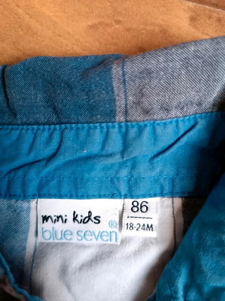 Jungen Hemd von Blue Seven Gr. 86 in Waldheim