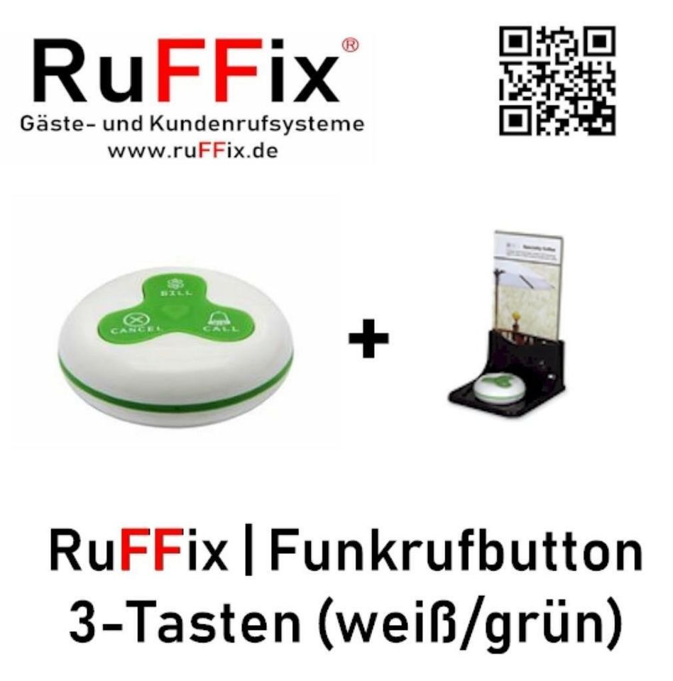 RuFFix ® das Original | Kundenruf System | 10x Funkbutton in Köln