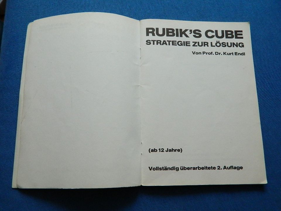 Rubik's Cube. Strategie zur Lösung (ab 12 Jahre)  Endl, Kurt 1980 in Leipzig
