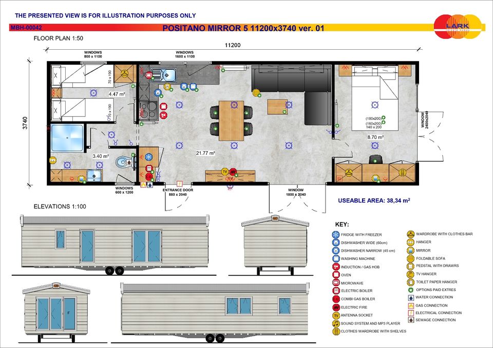 Mobilheim / Modulhaus / Tinyhaus Neu Winterfest Lark Positano KfW40 GeG konform in Berlin