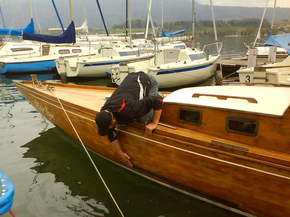 segelyacht ohlsen 5.5 olympia 1954 in Berchtesgaden