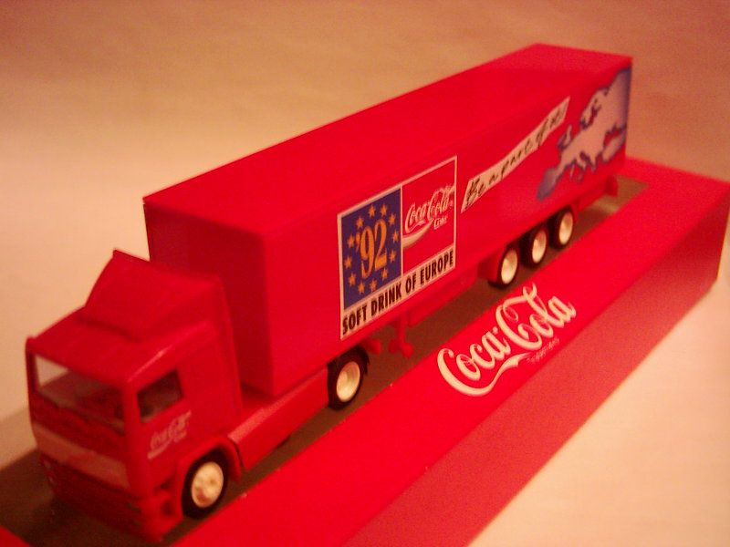 COCA COLA Lkw #Renault , White, Volvo #Albedo #1:87 Originalverp. in Dortmund