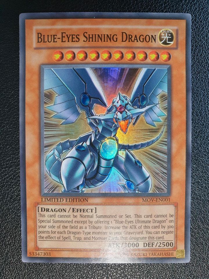 Leuchtender Blauäugiger Drache MOV Super Rare NM Yugioh Sammlung in Großenkneten