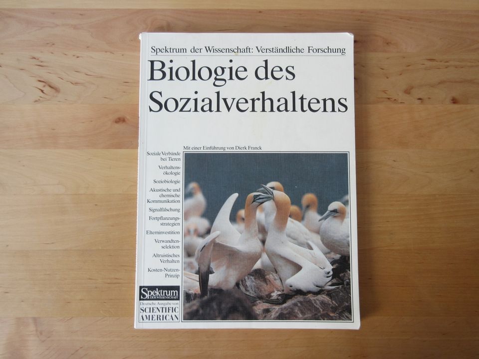 Buch "Biologie des Sozialverhaltens" Spektrum der Wissenschaft in Hamburg