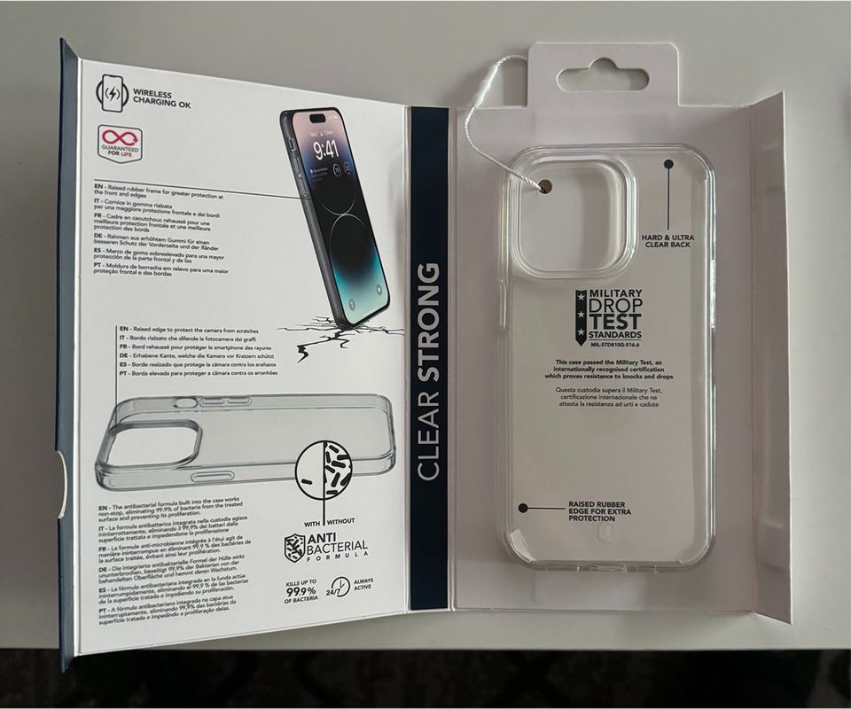 cellularline protect iPhone 14 Pro Clear Strong Hülle Case in Bottrop
