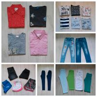 ☆ Kleider-Pakete Gr 134 140 Shirts Jeans Leggings Shorts Hessen - Tann Vorschau