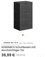 Songmics Schuhbox schwarz LSP03CB 8 Stück gebraucht Baden-Württemberg - Tübingen Vorschau