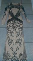 Maxi Kleid Bodyflirt Hautfarben schwarzer Glitzer Gr. 36/38 Thüringen - Arnstadt Vorschau