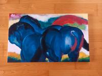 Kunstdruck, Franz Marc, blaue Pferde, Leinwand Niedersachsen - Bovenden Vorschau